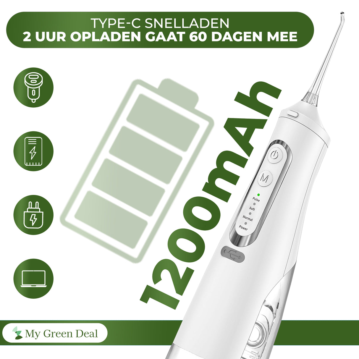 Mein Green Deal – Wasserflosser Wireless weiß