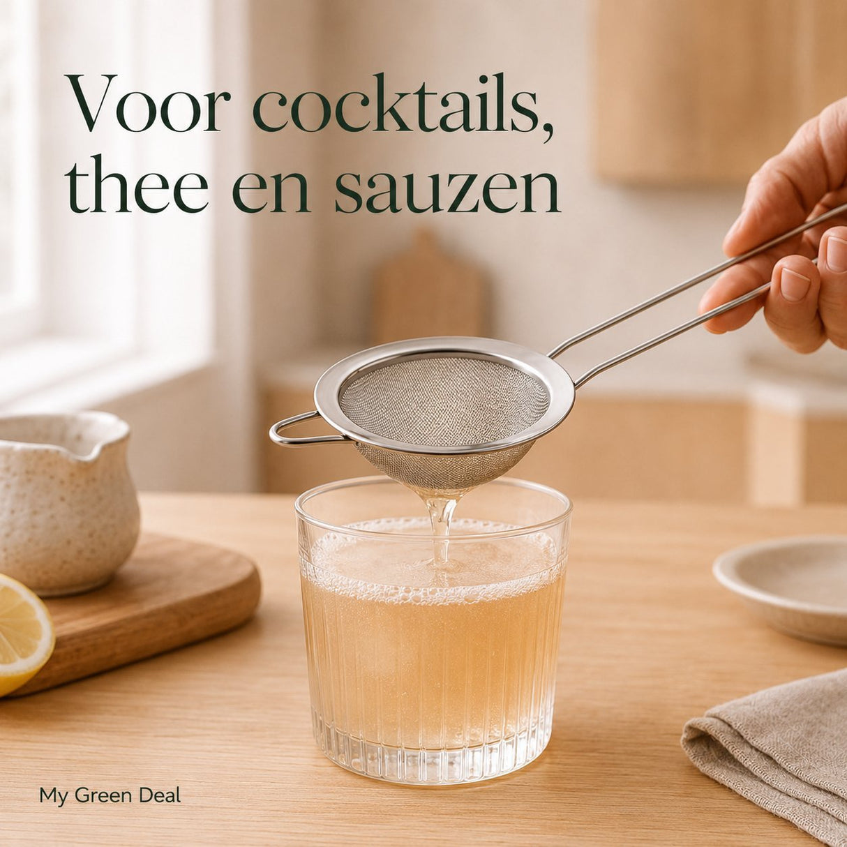 RVS Puntzeef / Cocktail Zeef - My Green Deal