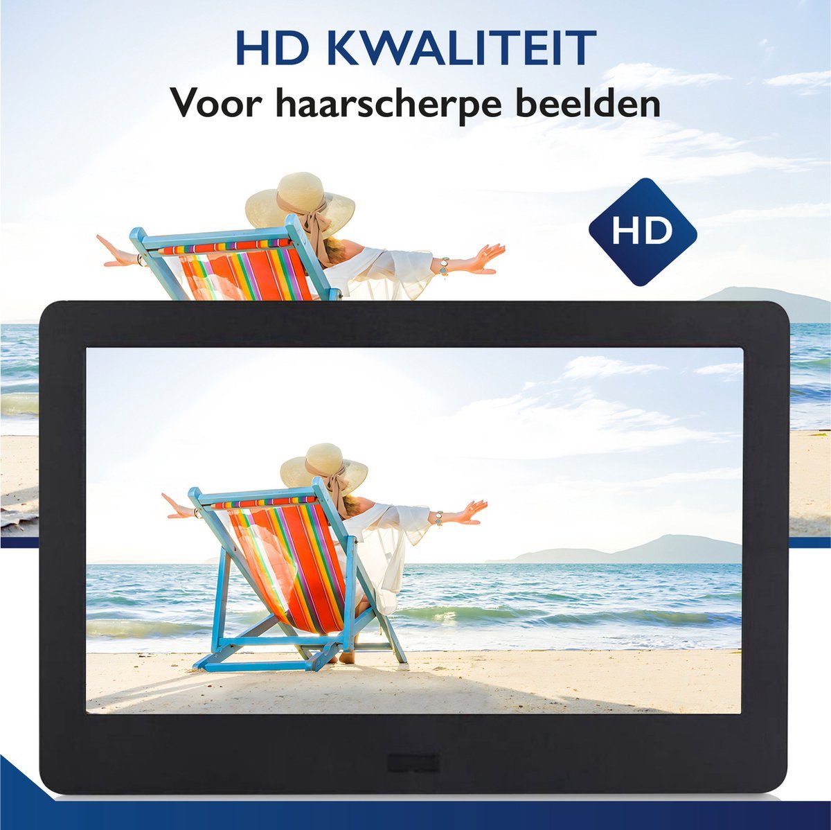 Retourdeal - My Green Deal - Digitale fotolijst 7 inch - Zonder Wifi - Inclusief 32GB SD kaart - My Green Deal