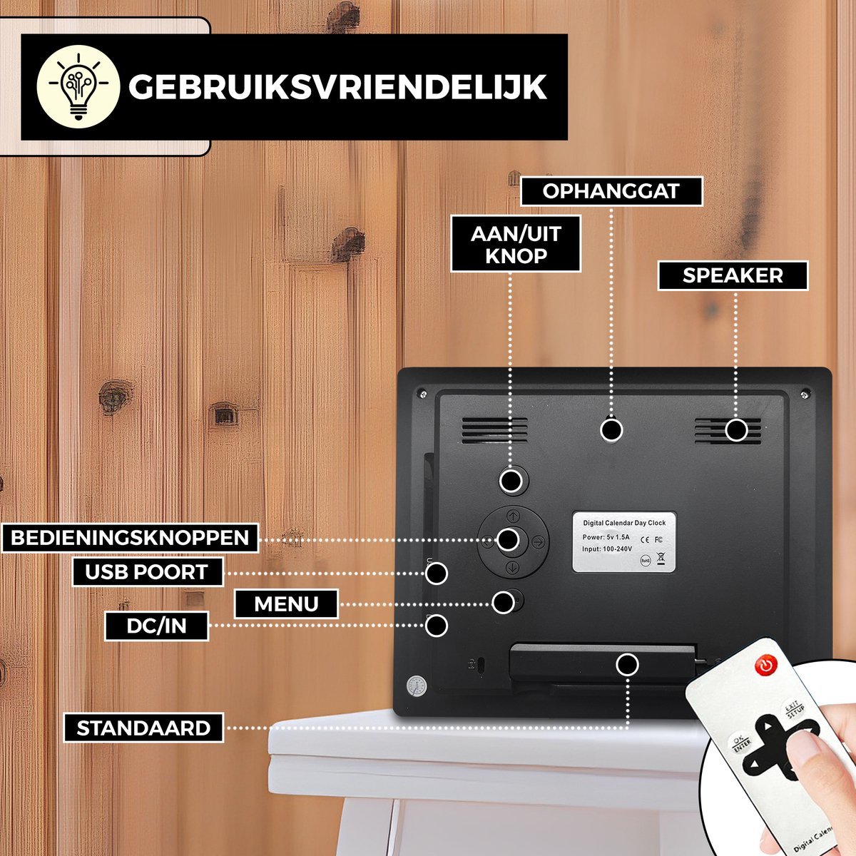 Retourdeal - My Green Deal - Digitale kalenderklok - My Green Deal