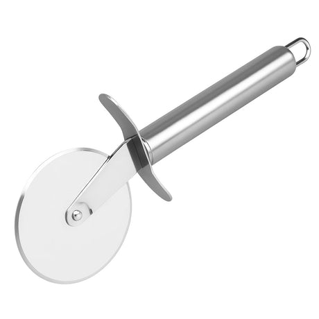 Pizza snijden met een RVS pizza-roller: gemak & precisie