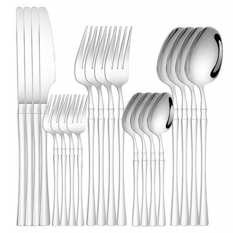 Minimalisme in de keuken: messen en vorken van RVS