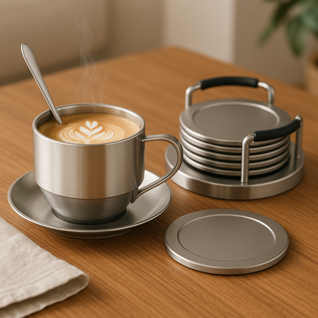 Waarom roestvrijstalen onderzetters de duurzame keuze zijn voor elk interieur