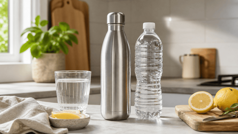 RVS drinkflessen vs plastic: wat is beter voor je gezondheid? - My Green Deal