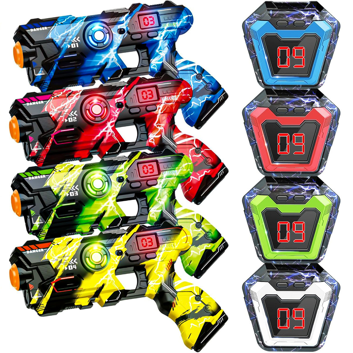 lasergame set 4 stuks