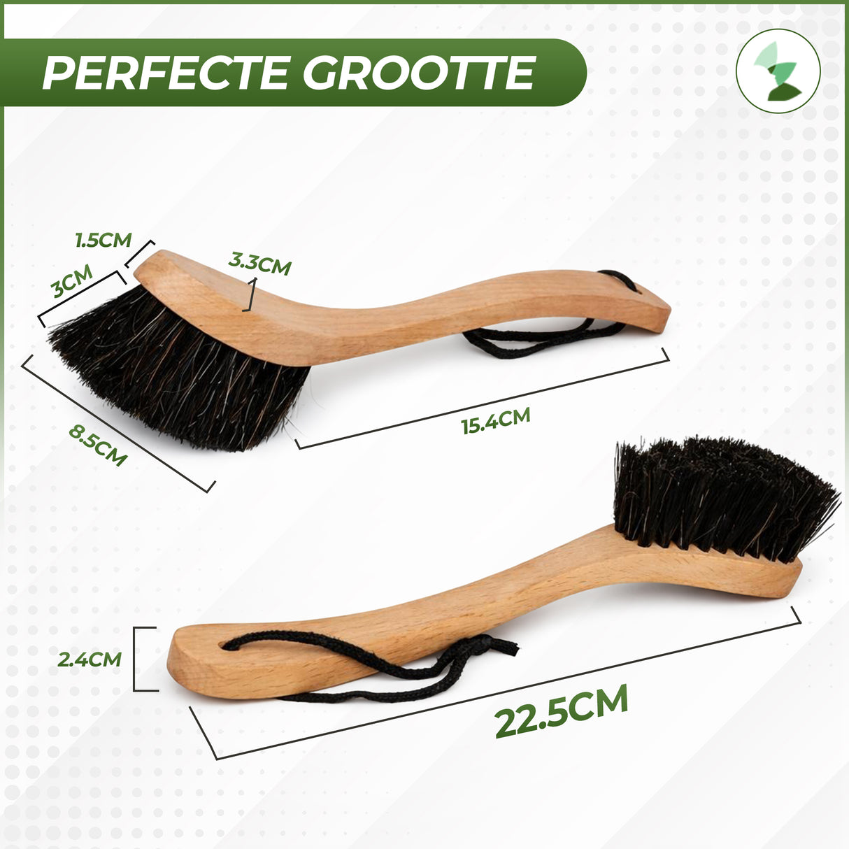 Houten Afwasborstel met Paardenhaar - My Green Deal