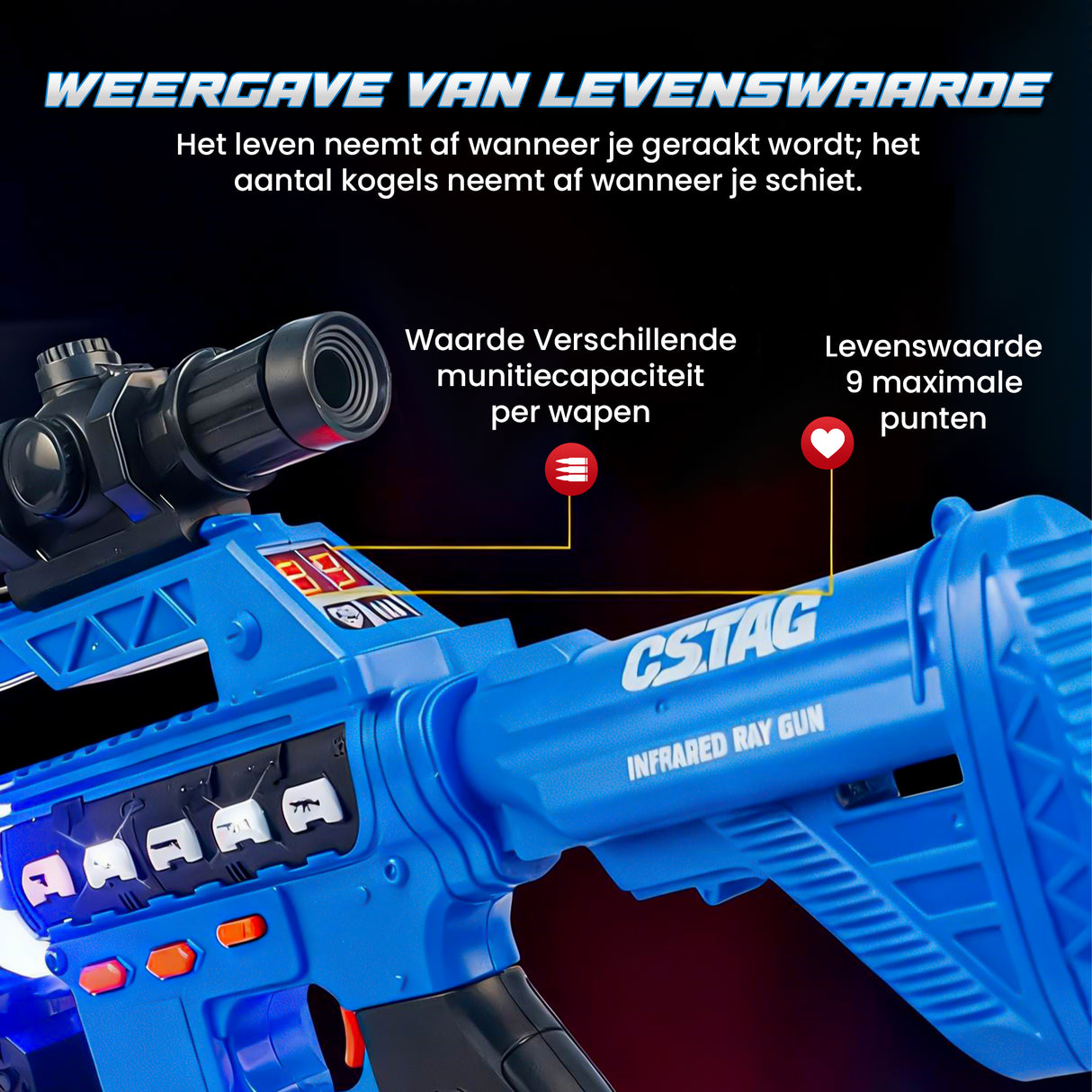 lasergame set 2 stuks