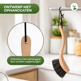 Houten Afwasborstel met Paardenhaar - My Green Deal