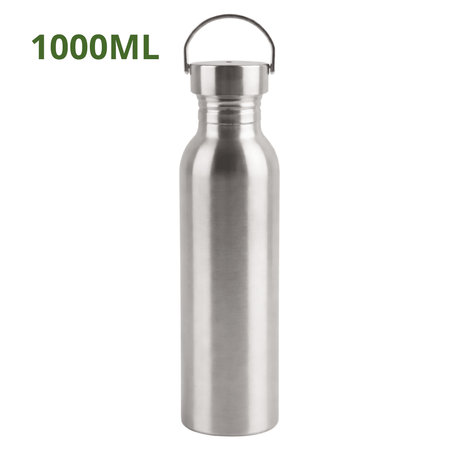 Enkelwandige RVS Drinkflessen 1000 - My Green Deal