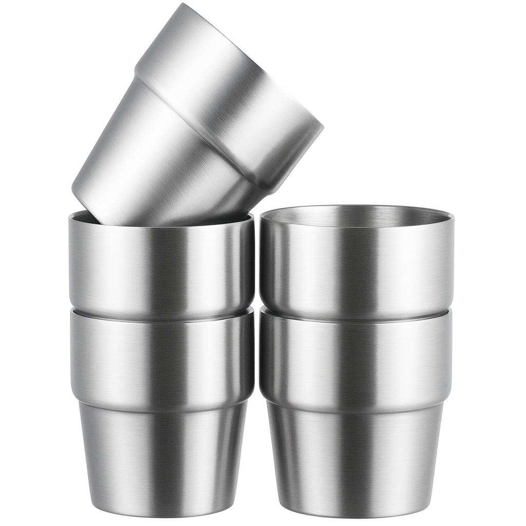 My Green Deal – RVS Stapelbare Bekers – Duurzame Drinkbekers / Herbruikbare Glazen.