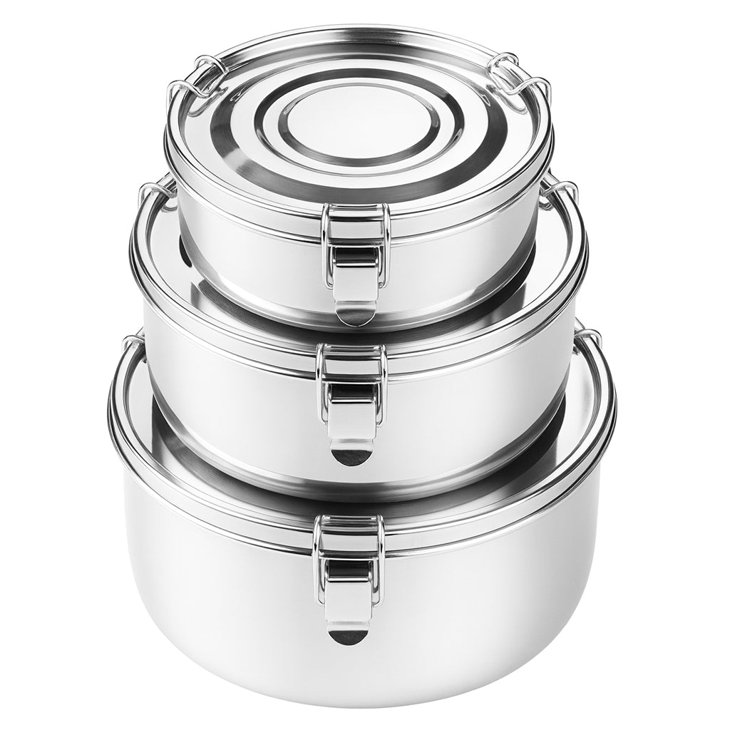 My Green Deal – RVS Lunchbox Set – Duurzame Broodtrommel / Herbruikbare Voedselcontainer