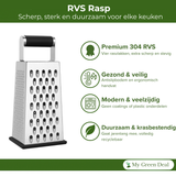 RVS Vierkante Rasp – 4-in-1