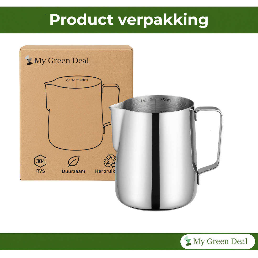 RVS Melkkan 350ml – Barista Pitcher
