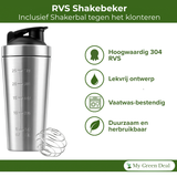 RVS Shakebeker 800ml