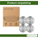 RVS Borden Set – 4 stuks