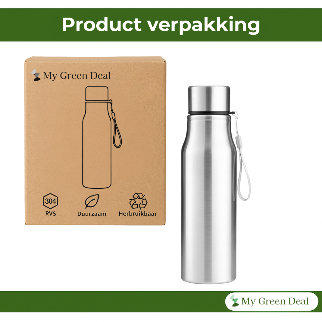 RVS Drinkfles 750ml – Herbruikbaar