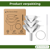 RVS Trechter Set – 3 stuks