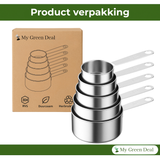 RVS Maatbekers Set – 5 stuks