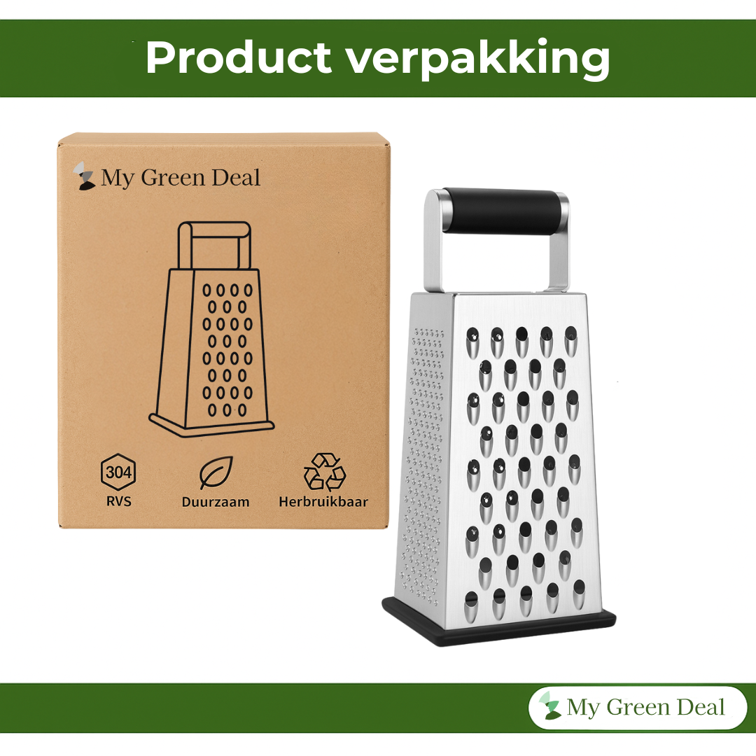 RVS Vierkante Rasp – 4-in-1