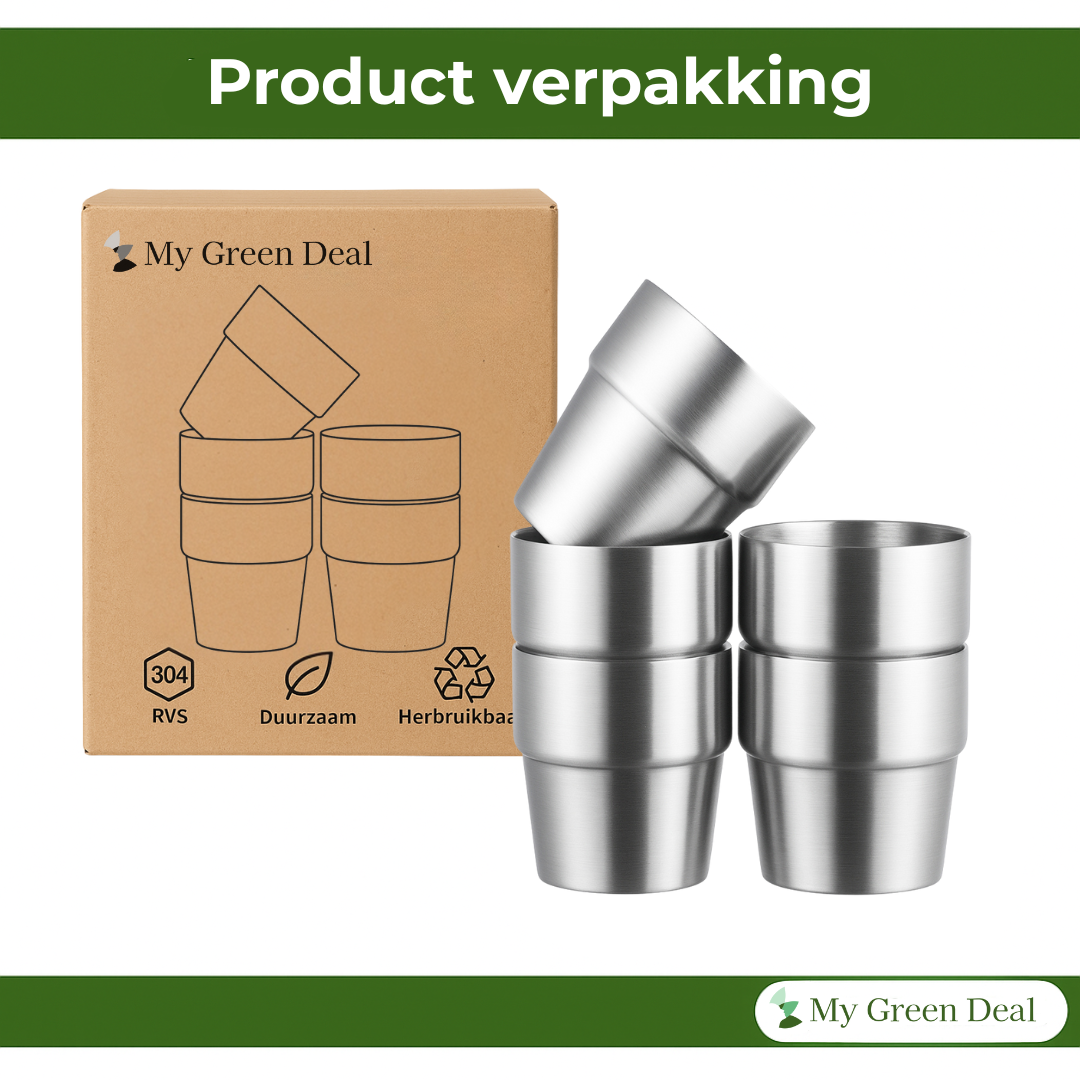 RVS Stapelbare Bekers