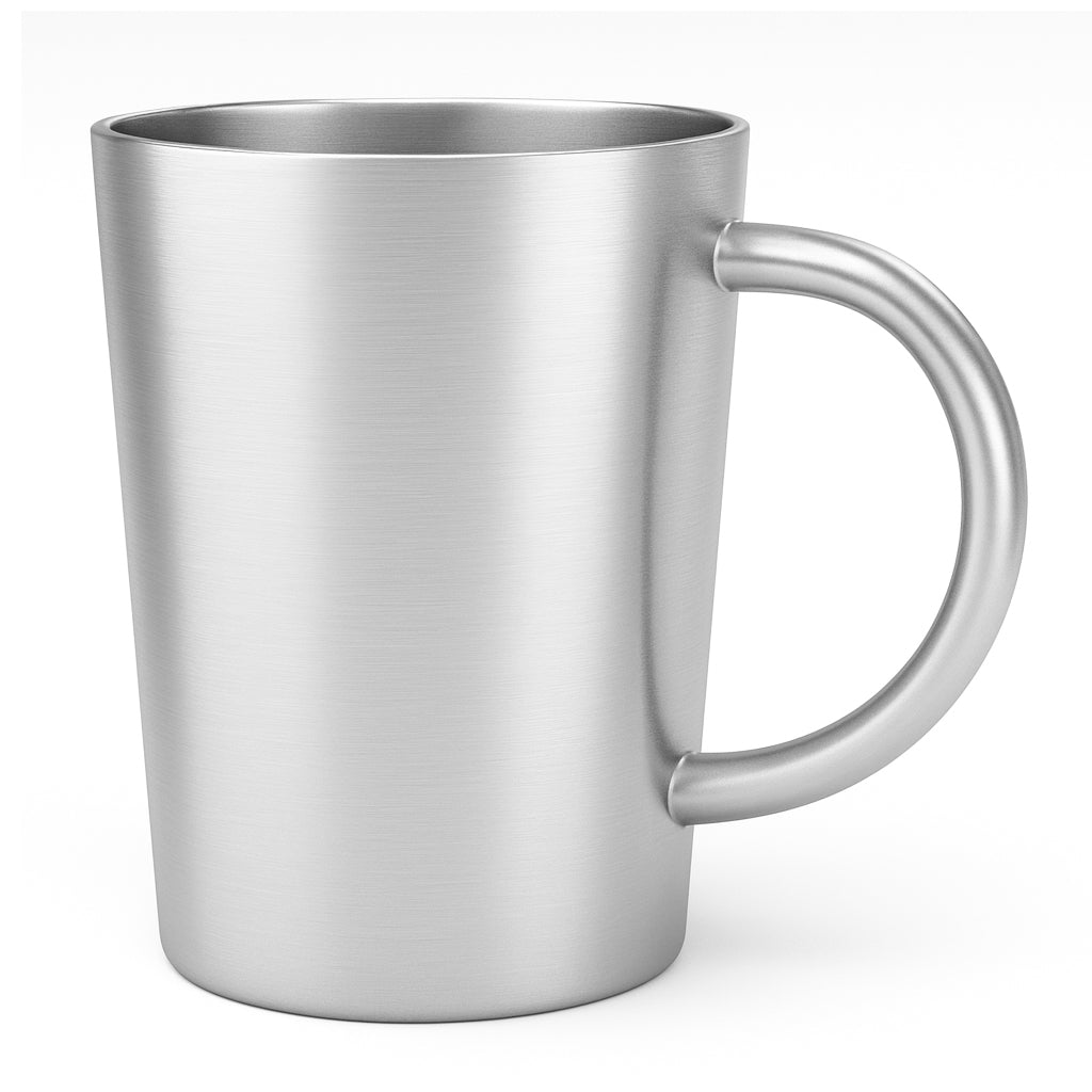 My Green Deal – RVS Mok – Duurzame Roestvrijstalen Beker met Handvat voor Koffie, Thee & Outdoor
