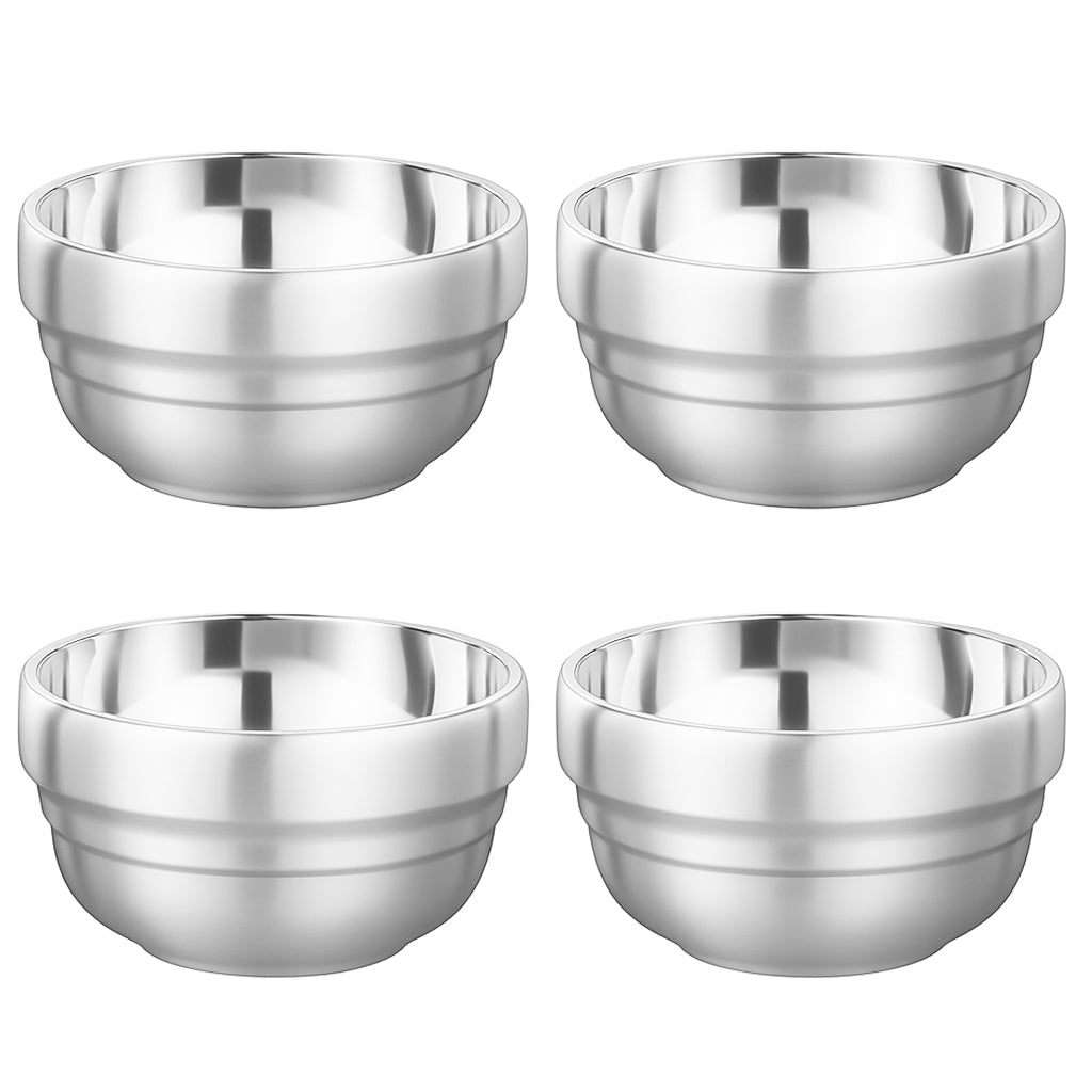 My Green Deal – RVS Kommetjes Set 4-delig – Duurzame Roestvrijstalen Schalen voor Snacks & Sauzen