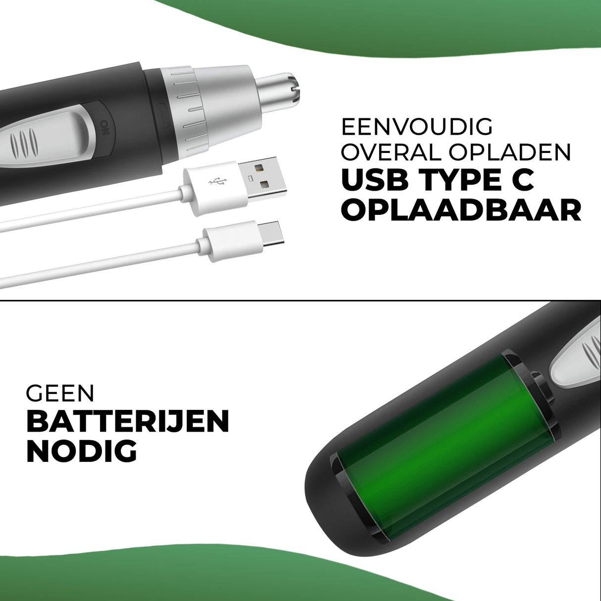 My Green Deal - Neustrimmer Heren - Wenkbrauwtrimmer