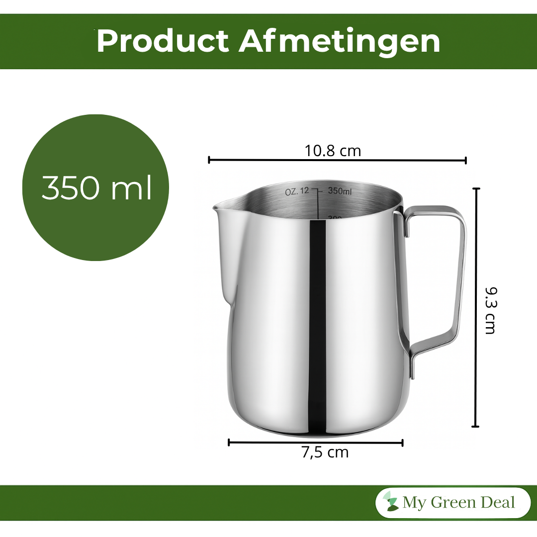 RVS Melkkan 350ml – Barista Pitcher
