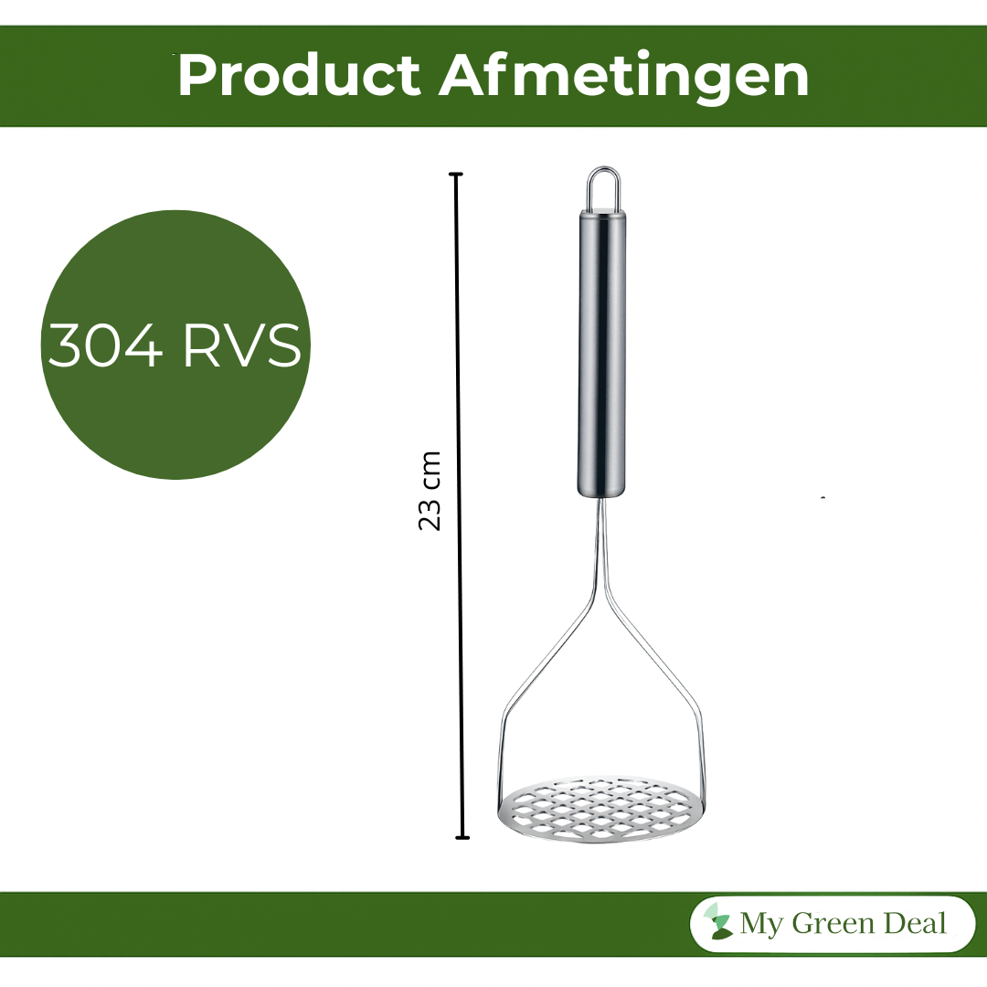 RVS Aardappelstamper 25 cm