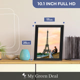 My Green Deal-Digitale fotolijst - 10.1 inch - Met Wifi en Frameo App - Touchscreen