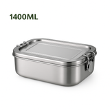 My Green Deal – RVS Lunchbox 1400ml – Extra Grote Broodtrommel & Meal Prep Bak – Duurzame Snackbox & Fruitbakje – Lekvrij, Hygiënisch & Herbruikbaar