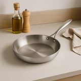 My Green Deal – RVS Koekenpan 30 cm – Roestvrijstalen Pan voor Bakken & Braden – Duurzame Inductie Koekenpan