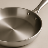 My Green Deal – RVS Koekenpan 30 cm – Roestvrijstalen Pan voor Bakken & Braden – Duurzame Inductie Koekenpan