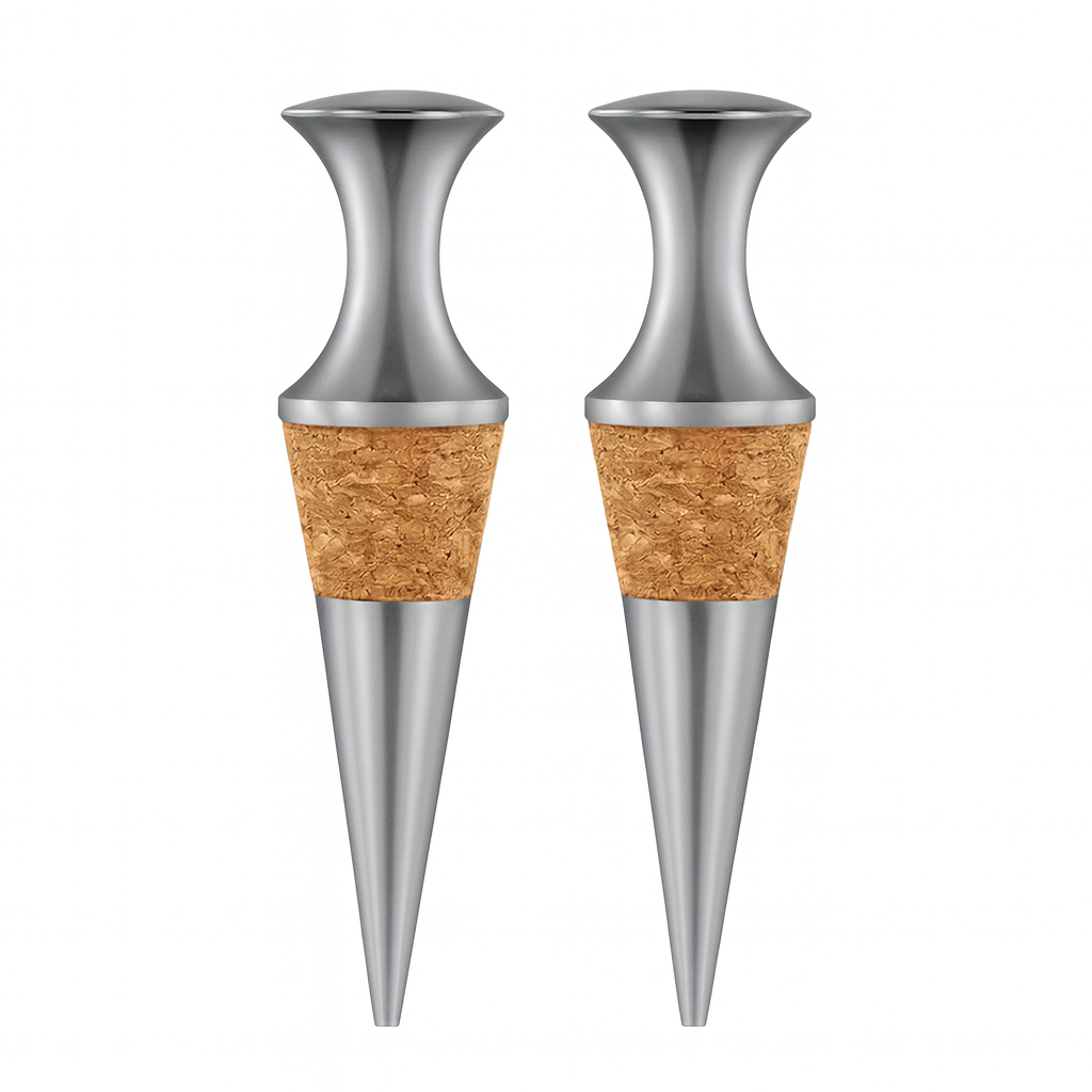 RVS Wijnstopper Vacuum met Kurk