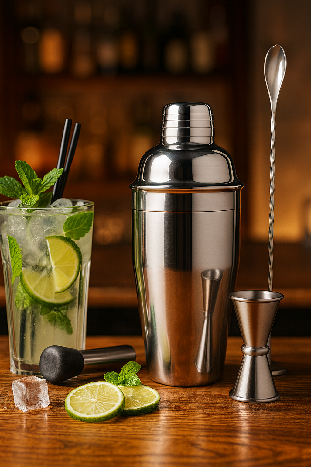 RVS Cocktailset (compleet)