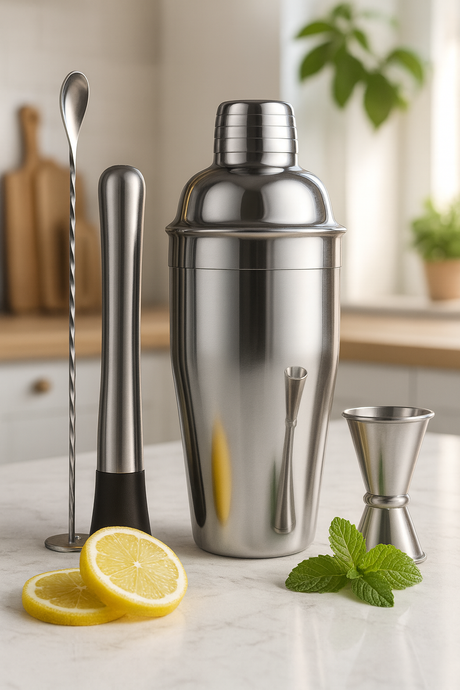 RVS Cocktailset (compleet)