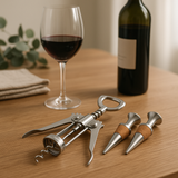 RVS Kurkentrekker & Flessenopener – 2-in-1