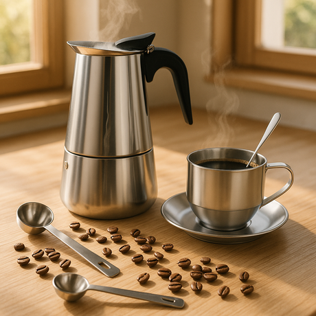 RVS Percolator 6 kops – Moka Pot