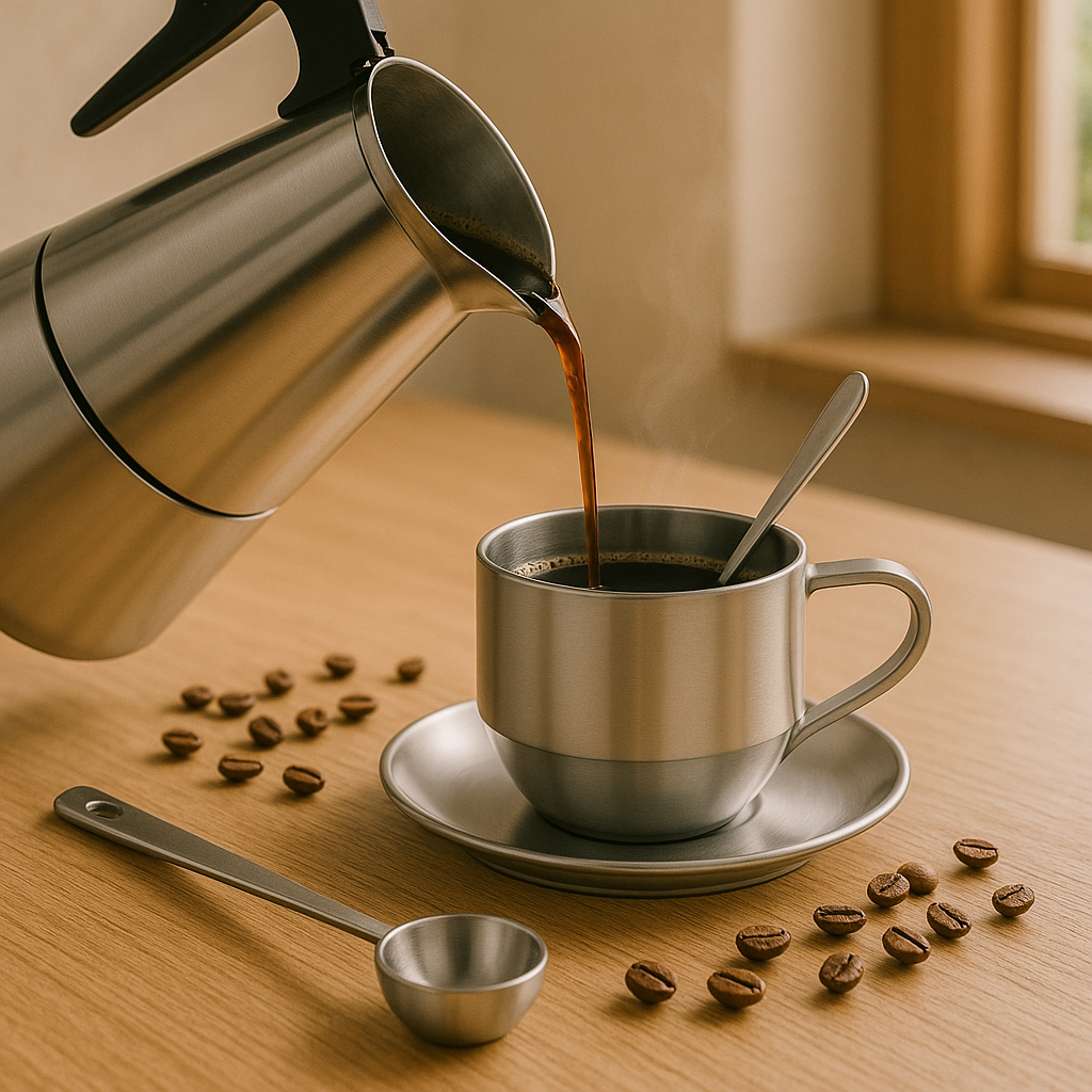 RVS Percolator 6 kops – Moka Pot