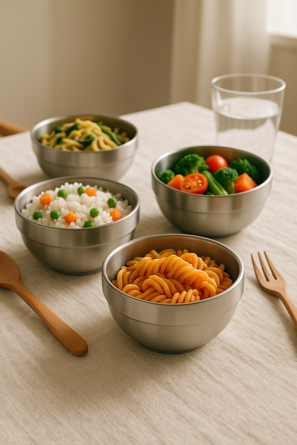 RVS Kommen Set – 10 stuks