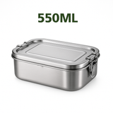My Green Deal – RVS Lunchbox 550ml – RVS Fruitbakje kinderen & volwassenen – Snackbox, Boterhammentrommel & Meal Prep Bakje – Duurzaam & Lekvrij