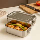 My Green Deal – RVS Lunchbox 550ml – RVS Fruitbakje kinderen & volwassenen – Snackbox, Boterhammentrommel & Meal Prep Bakje – Duurzaam & Lekvrij