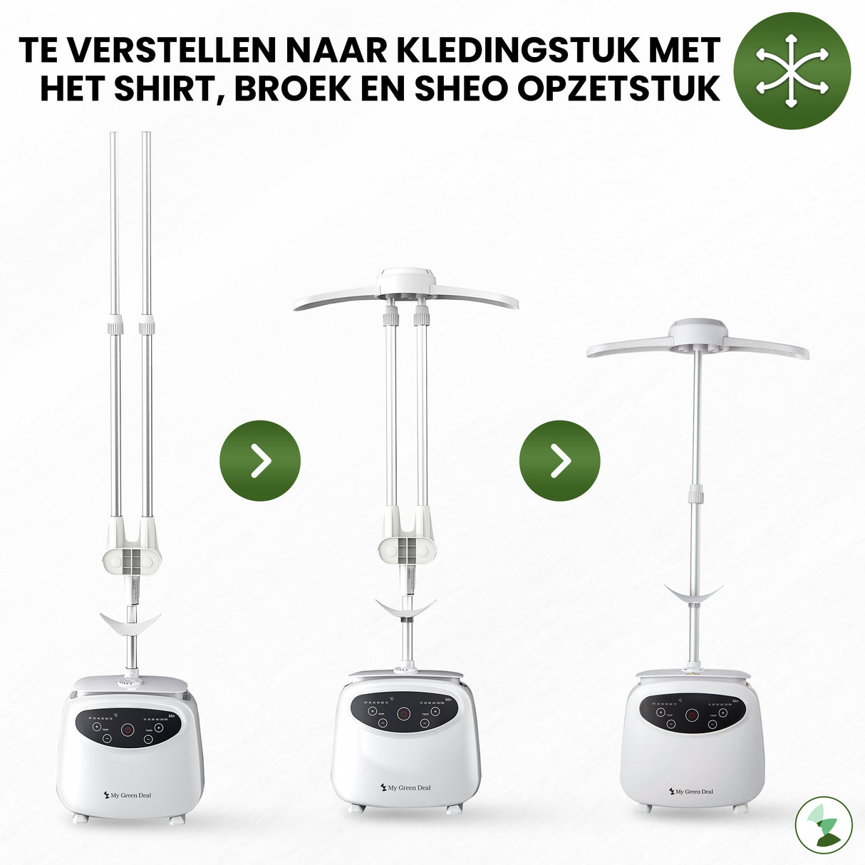 My Green Deal - Strijkpop - 3-in-1 - Strijkpop voor hemden en broeken - wasdroger - strijkmachine