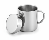 Retourdeal - RVS beker met deksel 200ml - My Green Deal