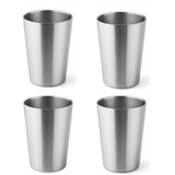 RVS langwerpige dubbelwandige Bekers Set – Herbruikbaar