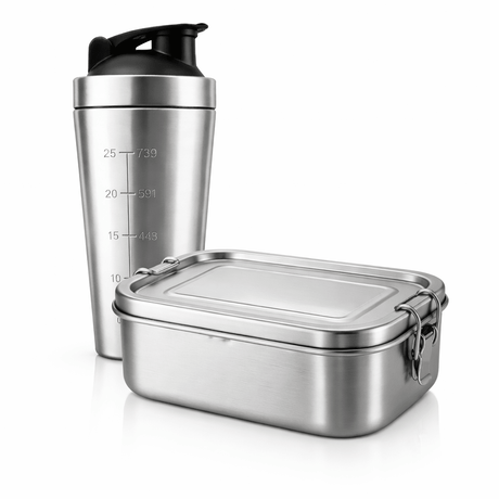 RVS Lunchbox & Shakebeker Set – Sportdeal - My Green Deal