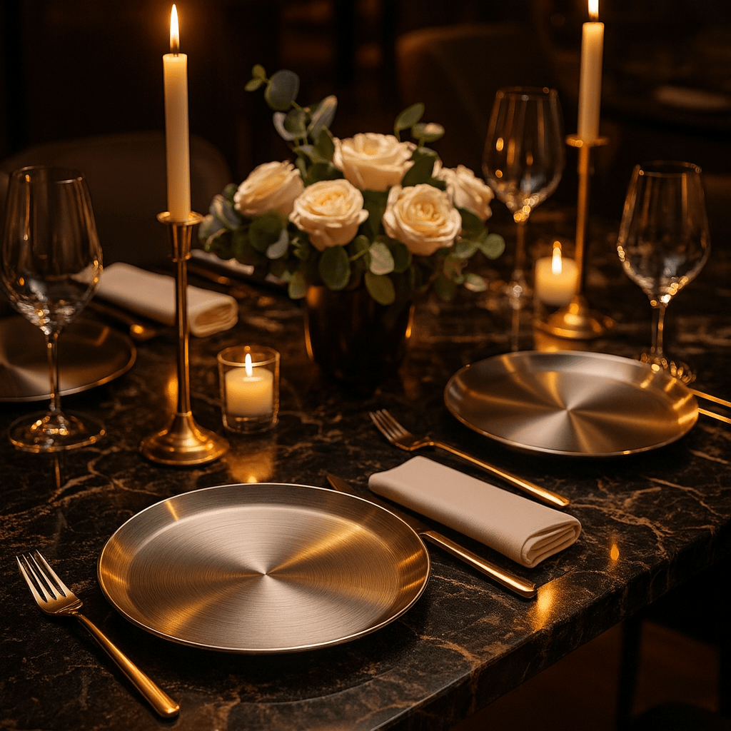 Luxe RVS Borden Set (4 - delig) - 20cm - My Green Deal