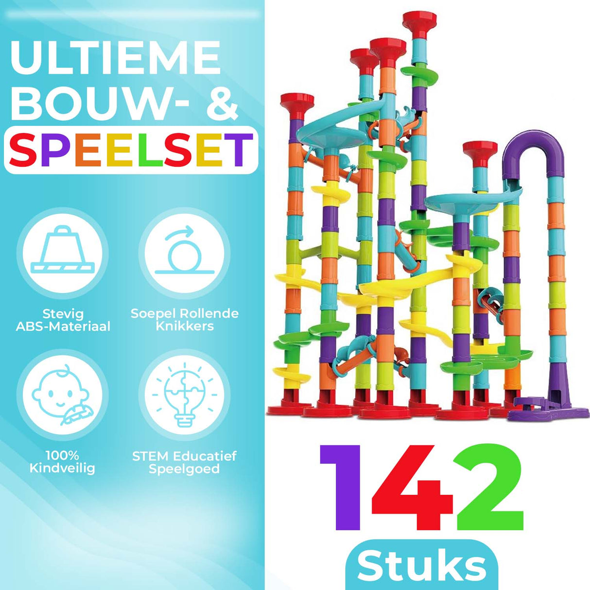 Knikkerbaan - Marble Run - Inclusief Knikkers - My Green Deal
