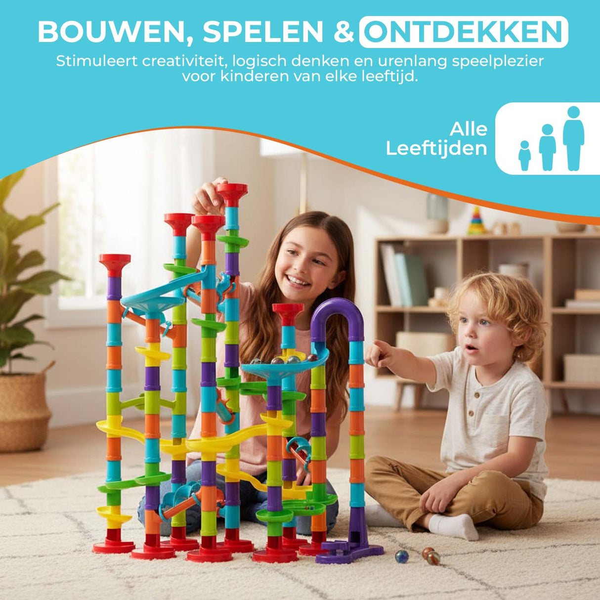 Knikkerbaan - Marble Run - Inclusief Knikkers - My Green Deal