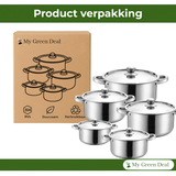 RVS Kookpannenset 5-delig